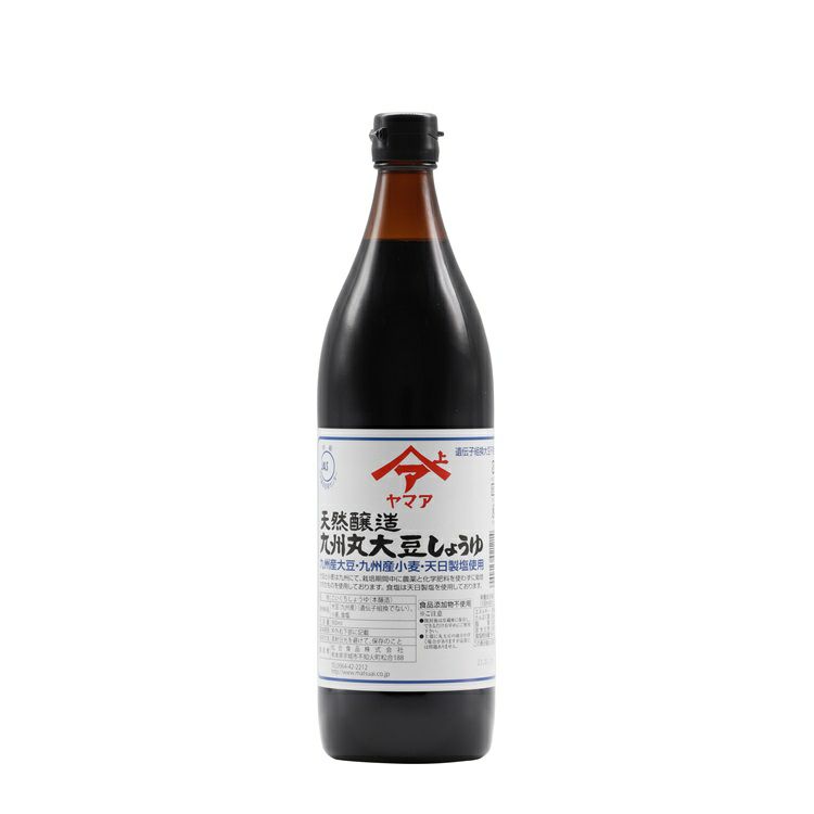 天然醸造九州丸大豆しょうゆ（こいくち）900ml｜松合食品