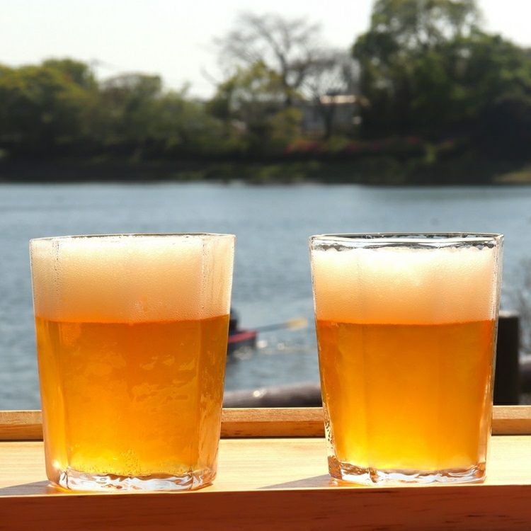 飲むにごり酢ビール割