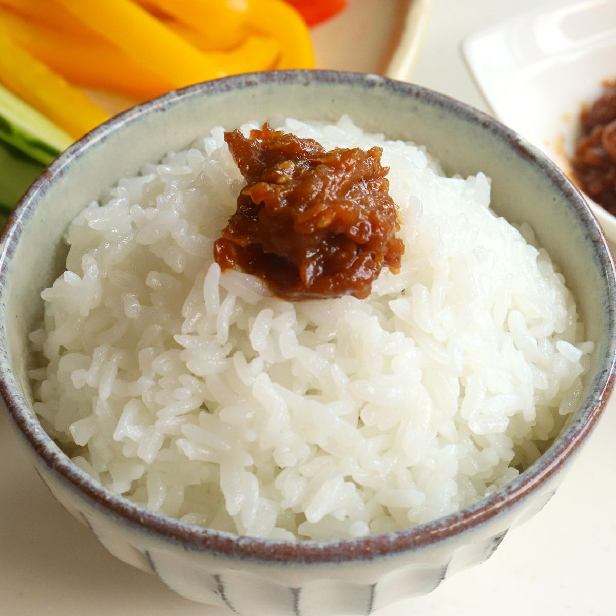 しょうがみそを白ご飯と